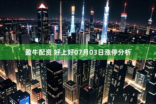 盈牛配资 好上好07月03日涨停分析