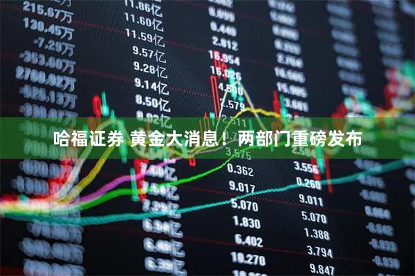 哈福证券 黄金大消息！两部门重磅发布
