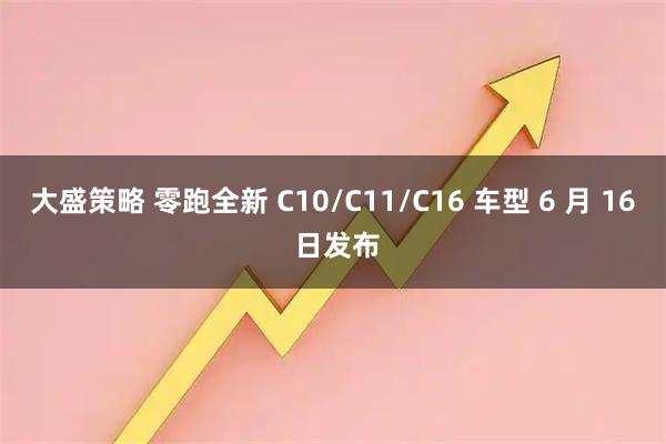 大盛策略 零跑全新 C10/C11/C16 车型 6 月 16 日发布